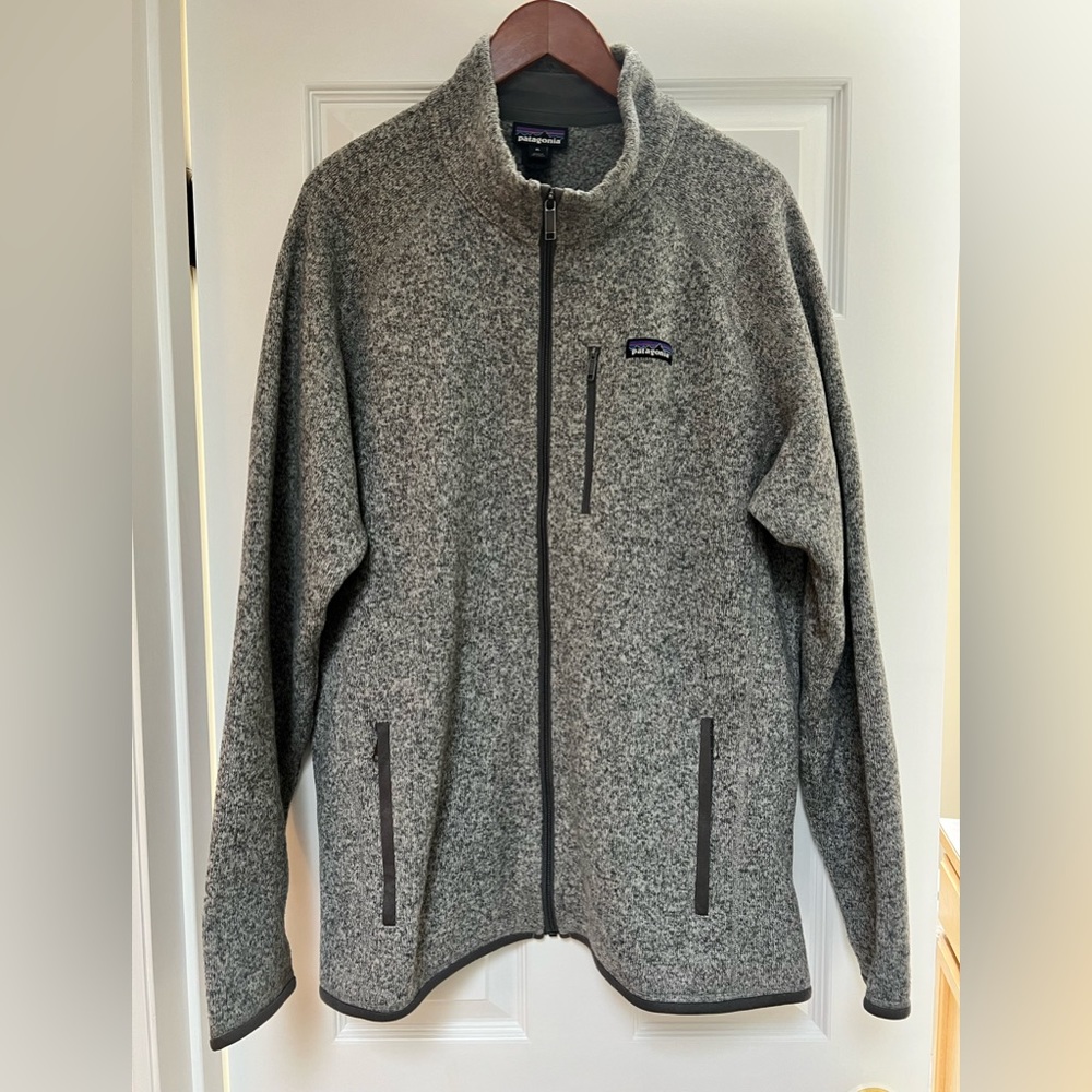 Fleece Sweater Jacket, EUC